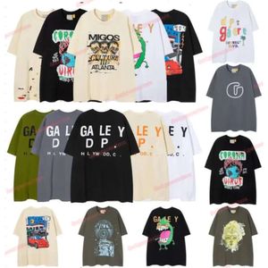 デザイナーギャラリーティーデッツTシャツメンズサマークルーネックレジャーヒップホップ半袖コットン漫画プリントS Tシャツfor Women199