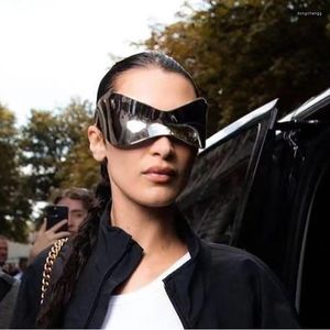 Güneş Gözlüğü Y2K Moda Kadınlar İçin Moda 2023 Kalite Anti-Park Gözlük Bayanlar Erkekler Rimless UV 400 Dirençli Gözlük