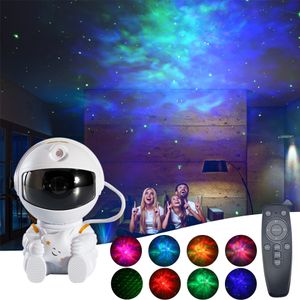 Other Home Decor Astronaut Galaxy Projector Night Light Gift Starry Sky Star USB Led Bedroom Lamp Child Birthday Decoration Remote Control 230807