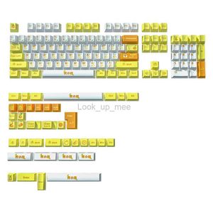 Orange Tiger 143keys PBT Mechanical keyboard keycaps HKD230808