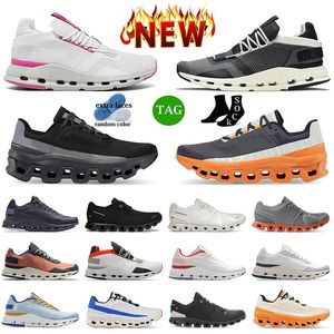 2024 på Cloud Nova som kör utomhusskor på Cloudnova Pink White OnClouds Platform Sneakers Män Kvinnor Rör Pink Clouds Monster Mens Shoe Sports Trainers Runners 36-45