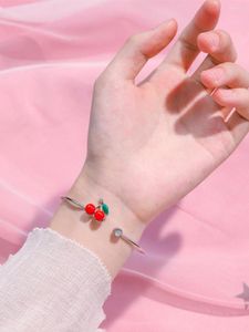 Bangle Jane Cherry Bracciale Gioielli a mano femminile Online Celebrity Young Ins Design di nicchia Cute Japanese Soft Sister