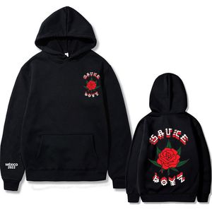 Herr Jackets USA -rappare Eladio Carrion Print Hoodie Rose Flower Graphics Hoodies Men Women Sauce Boyz Music Album Sweatshirt Mens Streetwear 230807