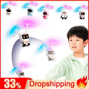 Electric RC Animals Cute Flying Robot Toys Children Robot Toys With USB Charging Astronaut with LED Light for Boys Teenagers Gifts Sensing Aircraft 230808