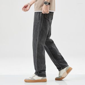 Men's Jeans Summer Autumn Thin Denim Cargo Straight Leg Korean Loose Youth Student Trendy Pants