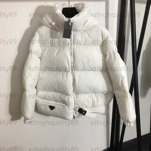 Designer Piumino Designer Donna Piumino Cappotto con cappuccio Cappotti Tasche con cerniera Bottone di sicurezza Trim Manica lunga Abbigliamento in cotone con cappuccio Giacche invernali Donna