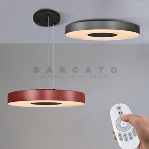 Ceiling Lights Modern Led Fixtures Dimming 36W APP Luces Living Room Black Chandeliers Lamp With Remote Control Study Decoration