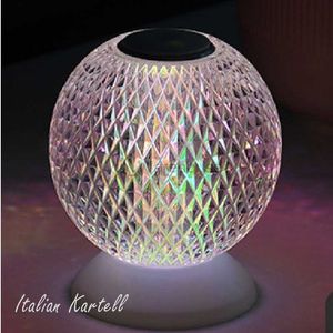 Italien Kartell laddningsbar USB Touch Sensor Table Lamp Bar Lamp Decoration Restaurang Romantisk nattljus Bedside Lamp HKD230808