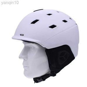 Capacetes de esqui MOON Homens Mulheres capacete de esqui Meia cobertura Snowboard Moto snowmobile Capacete de neve de segurança Capacete de inverno quente para adultos e crianças HKD230808