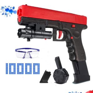Zabawki pistoletowe Blue Ball Ball Pistolety żelowe młynki x2 pistoletu tk sklep upuszczający dostawa