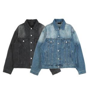 Chaquetas de diseñador de París para hombre Chaqueta con estampado de letras bordadas clásicas Chaqueta de mezclilla reflectante de azulejo caliente colorido para mujer Vestido superior Ropa de hombre