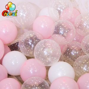 Outros suprimentos para festas de eventos 20 pçs conjunto de balões de látex de 12 polegadas estrela transparente rosa ouro balões decoração de casamento chá de bebê aniversário decoração de casa 230808