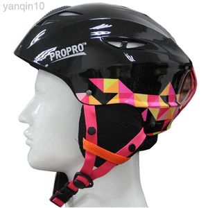 Kayak Kaskları Kayak Kask Kış Snowboard Kaskı Yetişkin Silindir Parçası Kaykay Moto Bisiklet Ski Sled Spor Güvenliği Kask Çocuk Boys HKD230808