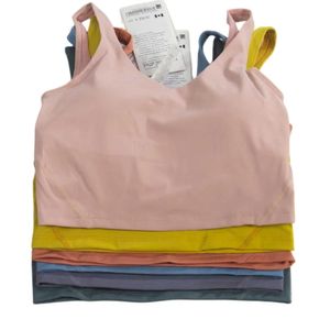 Abbigliamento da yoga Allineare Gilet sportivo da donna Reggiseno a U Reggiseno fitness da jogging con imbottitura per il seno foderato Intimo da palestra Canotte Donna Taglia 2-10