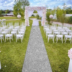 Party Supplies Shiny Wedding Decor Pearlescent Carpet 0,8/1/1,2 m bred gångslöpare för festival dekorationsrekvisit