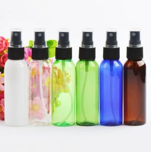 wholesale 60ml Empty Transparent Plastic Spray bottle Fine Mist Perfume bottles Water suitable for carrying out air freshener 60 ML LL