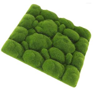 Decorative Flowers Faux Indoor Plants Simulated Fake Moss Decor Wall DIY Decorfaux Simulation Panel Plastic Foams