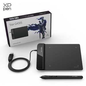 Tablets gráficos Canetas XPPen Star G430S Drawing Tablet para Art Design Business Signature com Batteryfree Stylus 8192 níveis 230808