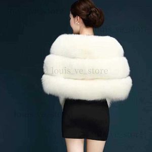 Luxo Branco Vermelho Vermelho Faux Fur Shawls Casamento Bolero Coates Jackets Brides Cape Wedding Night Spring Winter Wrap Wrap Warm T230808