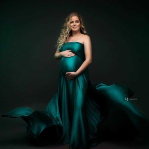 Maternity Dresses Maternity Dresses Photography Props Robes Photoshoot Background Cloth Bright Soft Satin Luster Fabric Studio Shooting Accessorie HKD230808