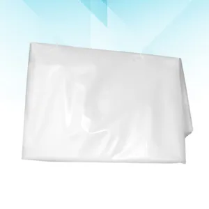 Sacos de armazenamento Saco poli transparente plano aberto 50 x 80 cm Grande transparente 10 pçs Bolsa enorme mochila para roupas de cobertor recheado de pelúcia