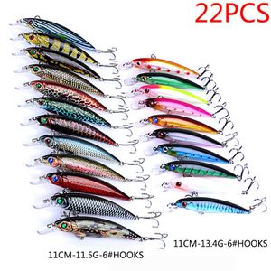 Esche Esche Jerkbait Minnow Crankbaits Set di esche da pesca Swimbait Kit di esche rigide Wobblers artificiali per luccio Attrezzatura da pesca alla carpa Sea Topwater 230807