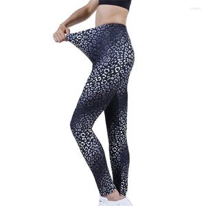 Kvinnors leggings visnxgi sexiga kläder för kvinnor leopard tryck push up träning elastiska fitness byxor hög midje ormmönster xxl botten
