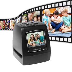 Scanners Scanner de filme negativo Protable 35135mm Conversor de slides Po Visualizador de imagens digitais com software de edição integrado LCD de 24