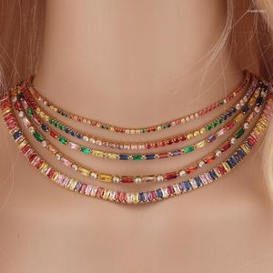 Chains Fashion Jewelry One Piece Electroplate Copper Plating Real Gold Party Women Necklace Sets