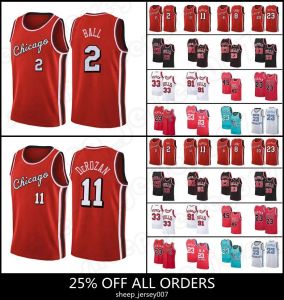 Chicago''Bulls''Jersey BasketballDeMar 11 DeRozan 45 23 Michael Scottie 33 Pippen Dennis 91 Rodman Lonzo 2 Ball Zach 8 LaVine Derrick 1Custom men women