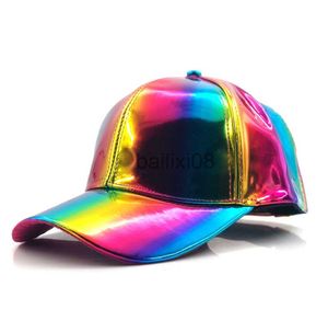 Ball Caps Luksusowy modny kapelusz hip-hopowy do Rainbow Color zmieniający czapkę czapkę bk do przyszłego rekwizytu Bigbang G-Dragon Baseball Cap J230807