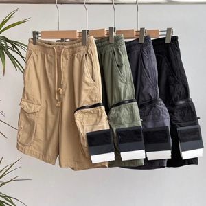 Mens designer shorts Pockets Work Five-piece pants Stones Island Womens summer Sweatpants Multi-function thigh pants Short Casual loose High Street Co k8QC#