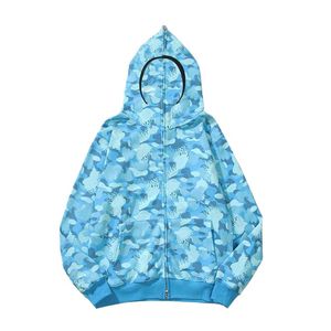 Bapesta hooddie designer hoodie zip up shark hoodie kvinnor långa ärmar hooded casual hoody lös kamouflage tröjor hajjacka 5855