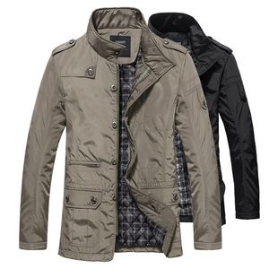 Men's Jackets Winter Men Jackets and Coats Leisure Windproof Thick Warm Jacket Men's Long Trench Coat Parka Clothing Drop 230807