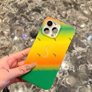 Mode Women Designer Ladies Phone Case For iPhone 14Pro 14 13Promax 13 12 11 Xsmax X Full Pack Silicone Soft Rainbow Phone Case Sock Proof