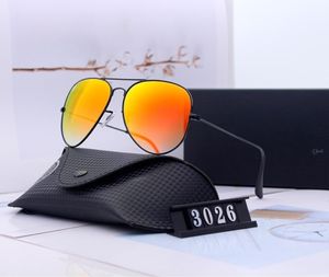 Modegradient solglasögon för män lyxiga designer solglasögon lyxig storram pilot solglasögon varumärke design anti-reflekterande Lunette Soleil Homme UV400 Box 3206