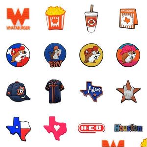 Canudos Moq 20Pcs Estilo Texas Personalizado Sile St Toppers Er Charms Buddies Faça Você Mesmo Decorativo 8Mm Suprimentos para Festas Presente Drop Delivery Home Ga