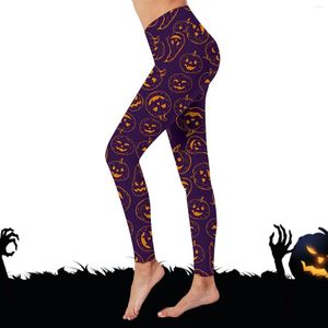 Leggings da donna Halloween aderente ed elegante strato base perfetto per l'uso quotidiano modelli di slip da donna