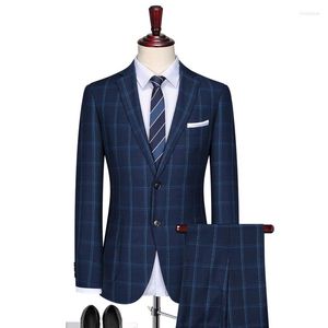 Men's Suits Custom Made Groom Wedding Dress Blazer Pants Business High-end Classic Trousers SA07-38999