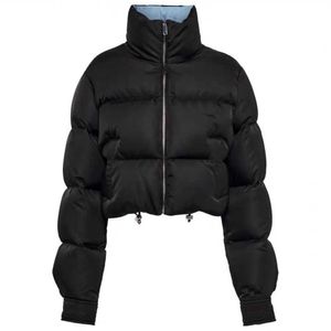 Designer Luxury Down Jacket Women Parka Fashion med inverterade triangulära ärmar avtagbara Downs Parkas Vest Winter Short Coat Jackets storlek S-LTORK