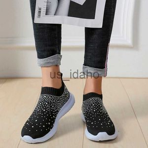 Scarpe eleganti WDHKUN Scarpe da donna alla caviglia da donna Mocassini piatti Crystal Fashion Bling Sneakers Casual Ladies Slip On Scarpe casual traspiranti J230808