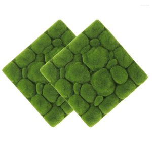 Dekoracyjne kwiaty piankowe schylające symulację mchu zielone tło ściana sztuczna panelu panelu mikro krajobraz dekoracja dekoracji darń ogrodowych