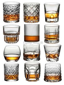 Kristall-Whisky-Glas, altmodischer Scotch-Whisky-Brandy-Cocktail, perfektes Geschenk für Paare, Bier-Rum-Stil, Glaswaren HKD230809