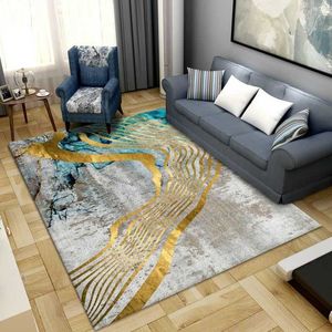 Nowoczesna luksusowa dekoracja salonu duże dywan biurowy dywaniki streszczenie dywaniki do sypialni wystrój domu bez poślizgu mata podłogowa HKD230809
