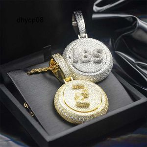 Designer de jóias DIY Hip Hop Iced Out Personalizado Letra Nome Real 925 Prata 10K 14K 18K Ouro Diamante Moissanite Pingente Alfabeto Colar para Homens