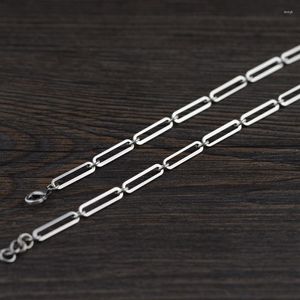 Anhänger S925 Silber Thai-Kette, um den alten Retro-Großhandel weibliche Modelle langen Abschnitt des Rings 0 Wort Halskette Schlüsselbein zu tun
