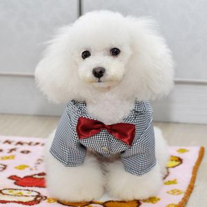 Hundkläder man man klädrock kostym yorkie poodle bichon pomeranian mops pojke bröllop kostym husdjur kläddräkt