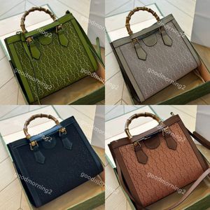 2023 Diana Bambus-Einkaufstasche G-Kristalle 5A-Qualität Luxus-Handtasche Damen Herren Designer Umhängetaschen Umhängetaschen Mode-Clutch-Taschen