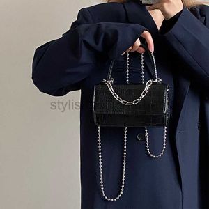 Cross Body 2023 Spring New Crocodile Chain Crossbody Bag Personalizada Minimalista Handheld One Shoulder Flip Small Square Bag for Womenstylishdesignerbags