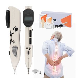 Rückenmassagegerät Elektronischer Akupunkturstift Zehnpunktdetektor Acupuntura Massage Schmerztherapie Meridianenergie Muskelstimulator 230809